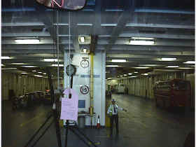 On the car deck